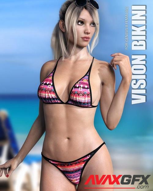Vision Bikini for Genesis 8 Females