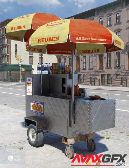 New York Hot Dog Cart