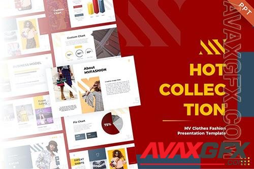 MV Clothes Fashion PowerPoint Template 3S3WDCC