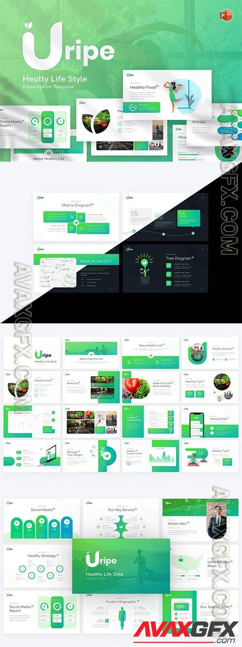 Uripe Life Style Powerpoint Template 2CMF7TG