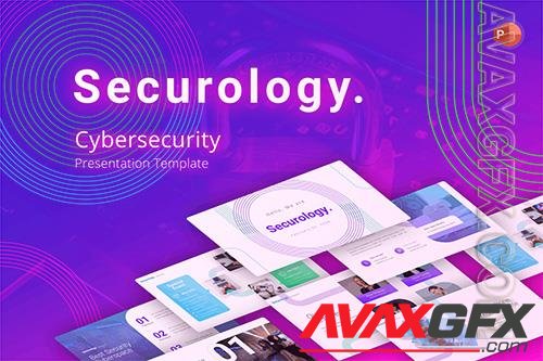 Securology Cybersecurity PowerPoint Template QY9N4DX