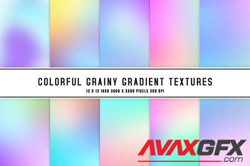 Colorful Grainy Gradient Textures -4RXGNCT
