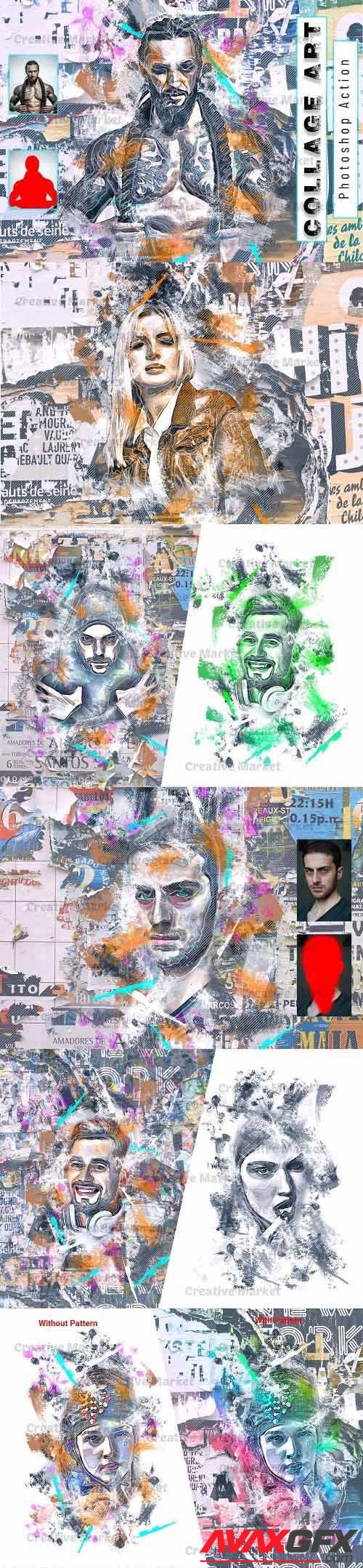 Collage Art Photoshop Action - 6535731