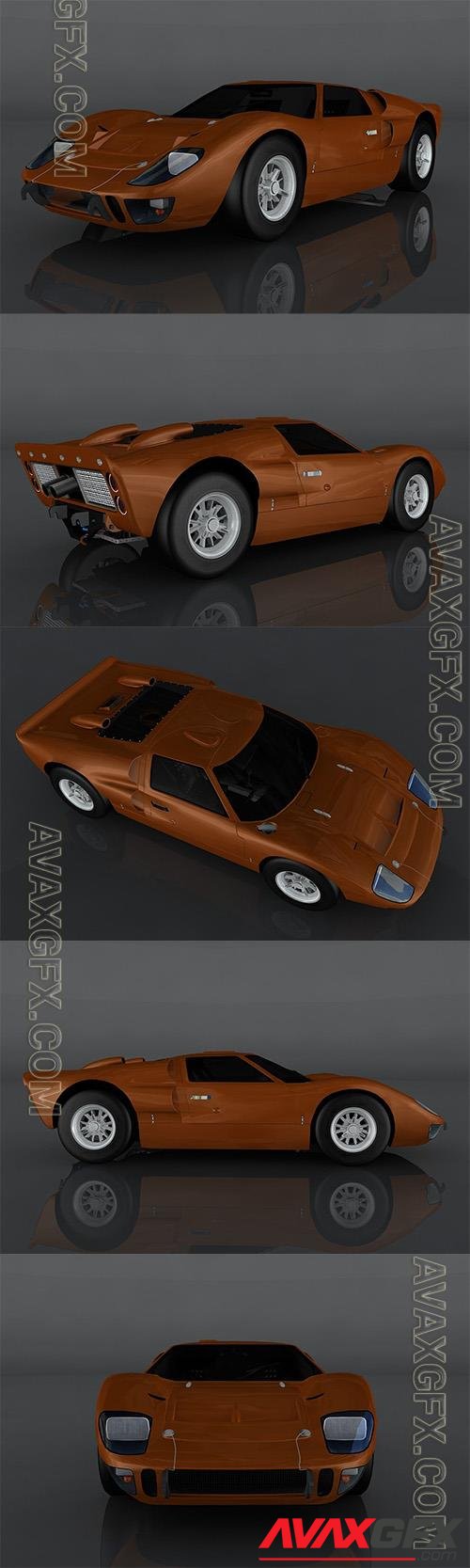 Ford GT40 1966 3D Model o93618