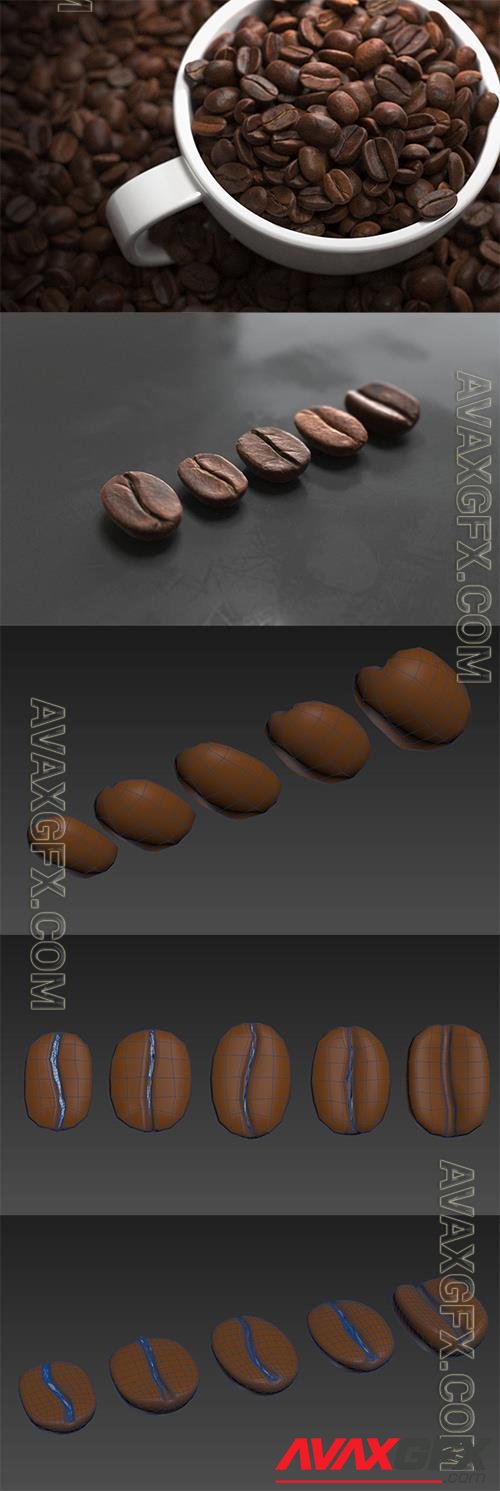 Coffee beans 3D Model o53743