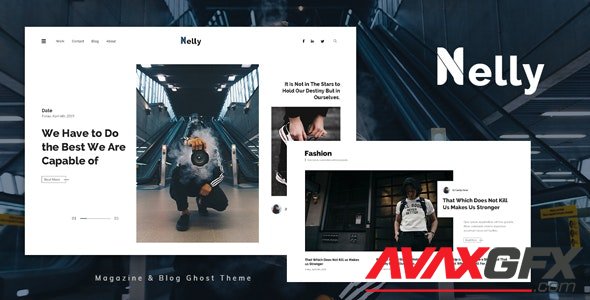 ThemeForest - Nelly v1.0 - Blog and Magazine Ghost Theme - 33979485