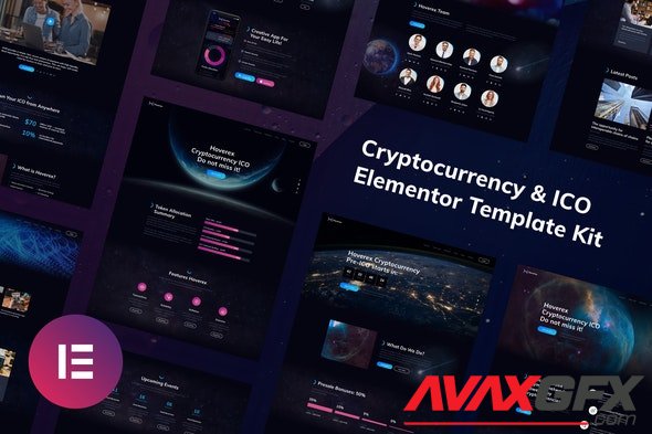 ThemeForest - Hoverex v1.0.0 - Cryptocurrency & ICO Elementor Template Kit - 32771497