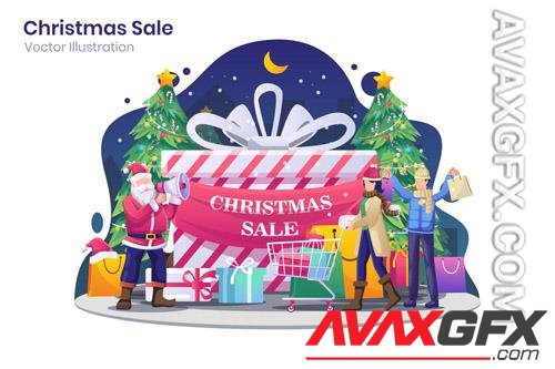 Christmas Sale Flat Illustration - Agnytemp-SJYLECX