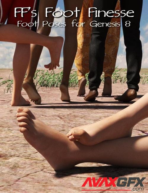 FeralFey's Foot Finesse Poses for Genesis 8