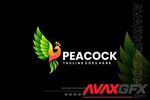 Peacock Gradient Colorful Logo