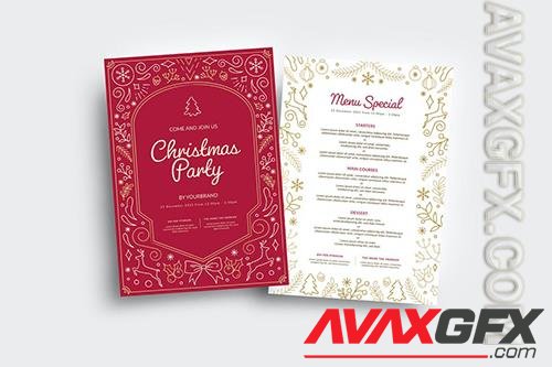 Festive Christmas Menu / Flyer Templates YDK5Q73