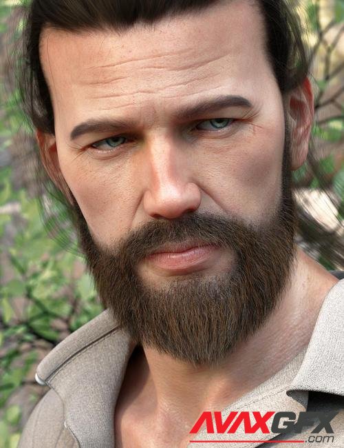 Stranded Whiskers for Genesis 8 Male(s)