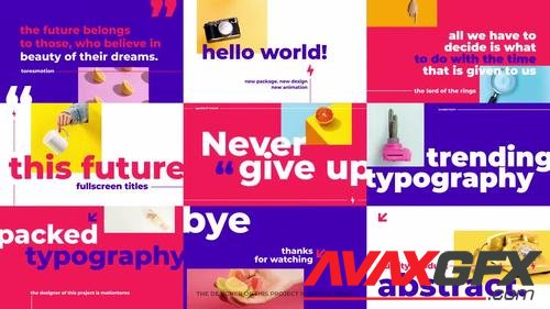 MotionArray – Modern Fullscreen Typography 1027392