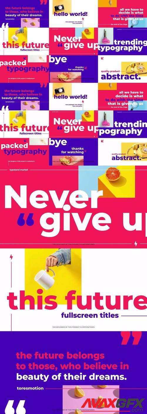 MotionArray – Modern Fullscreen Typography 1027392