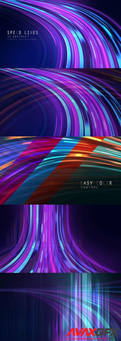MotionArray – Moving Glowing Speed Lines 999270