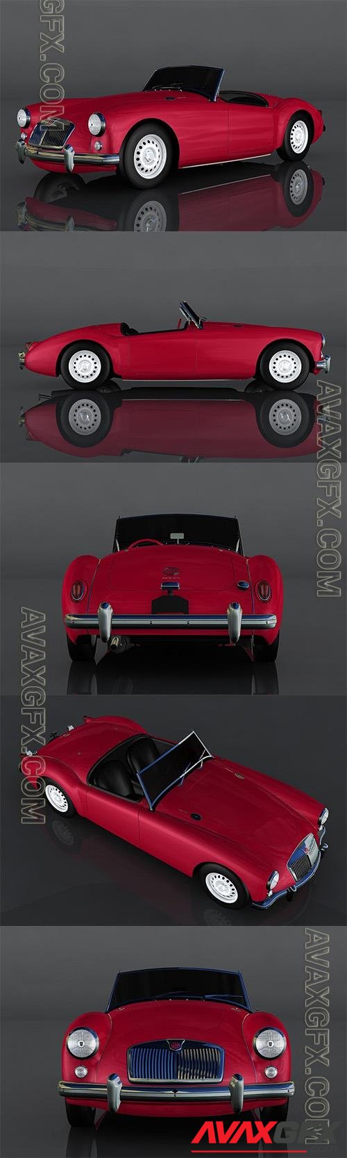 MG MGA Twin 3D Model o93806