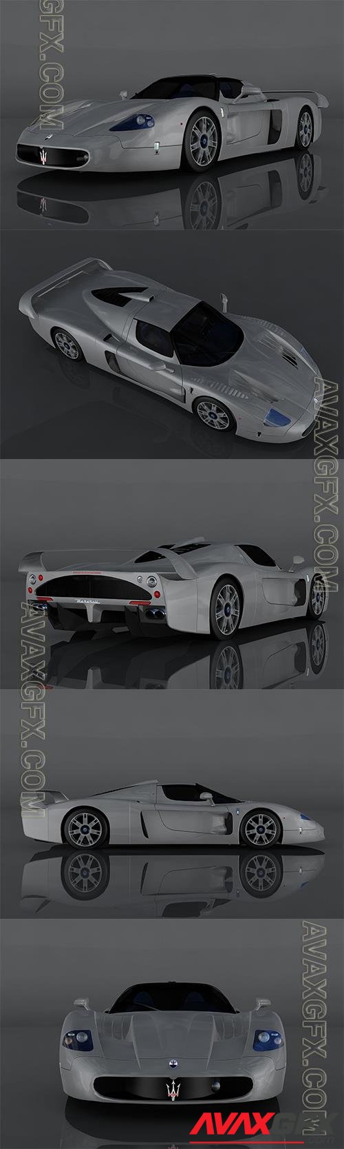 2004 Maserati MC12 3d model Model o175675