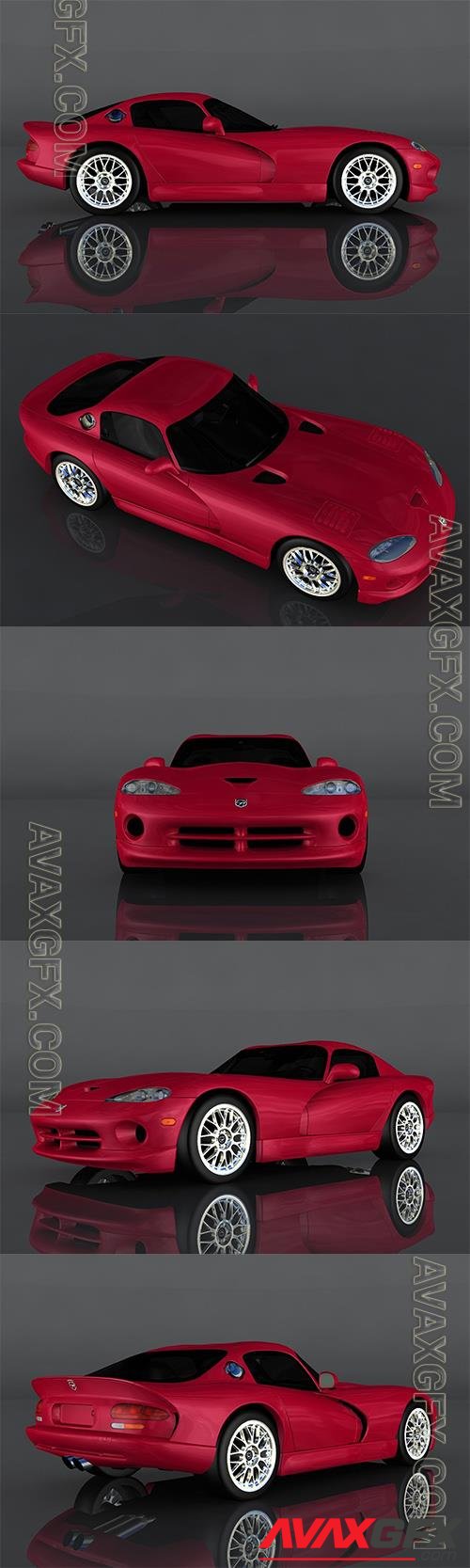 Dodge Viper GTS 3D Model o82169