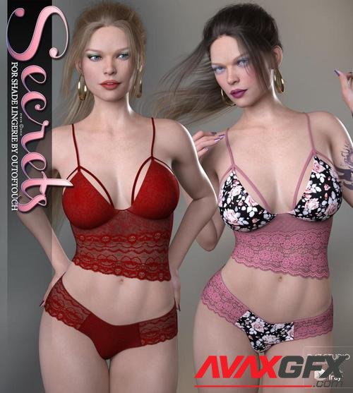 Secrets for Shade Lingerie Genesis 8 Females