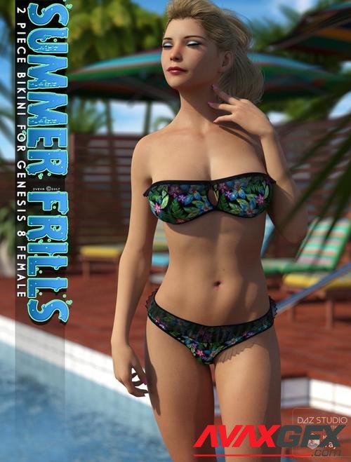 Summer Frills Bikini Genesis 8 Female