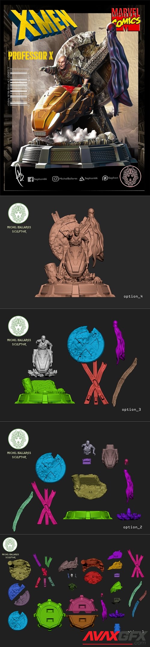 Professor X – 3D Printable STL
