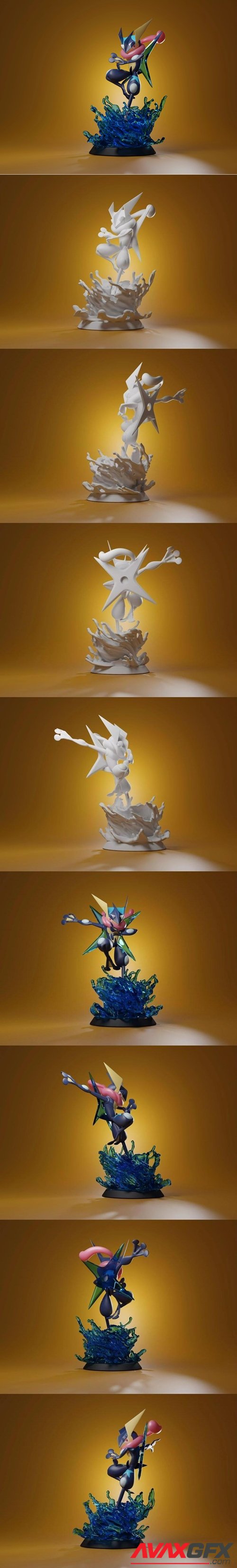 Greninja – 3D Printable STL