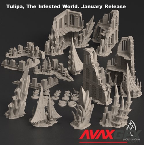 Tulipa The infested World – 3D Printable STL