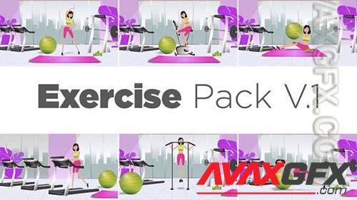 Female Character Exercise Toolkit V.1 34004143 (Videohive)