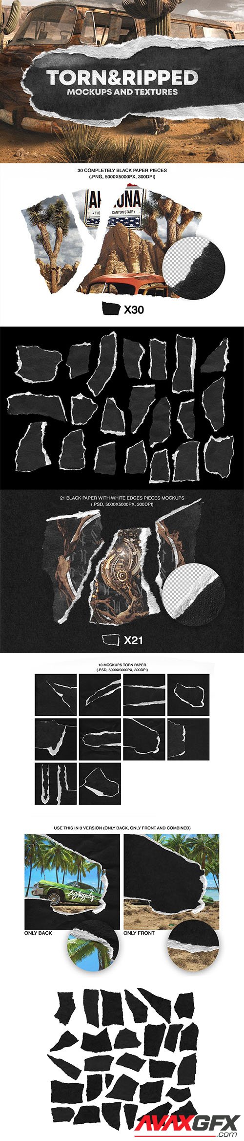 CreativeMarket - TORN&RIDDEP PAPER TEXTURE PACK 5810818