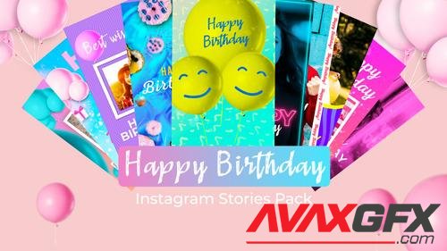 MotionArray – Happy Birthday Instagram Stories Pack 616866