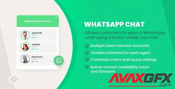 CodeCanyon - WordPress WhatsApp Chat Box v2.5.7 - 23125935