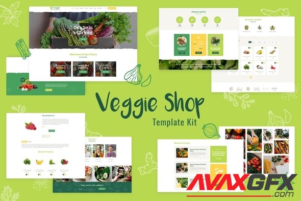 ThemeForest - Veggie v1.0.0 - Organic Food & Eco Online Store Products Template Kit - 34017754