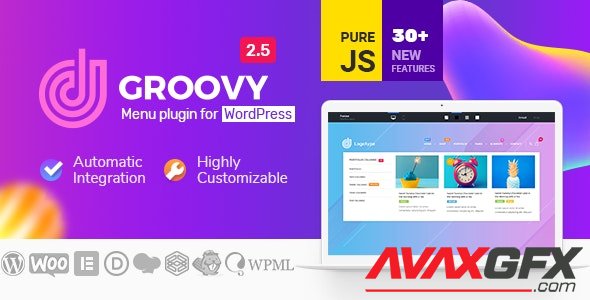 CodeCanyon - Groovy Mega Menu v2.5.7 - Responsive Mega Menu Plugin for WordPress - 23049456 - NULLED