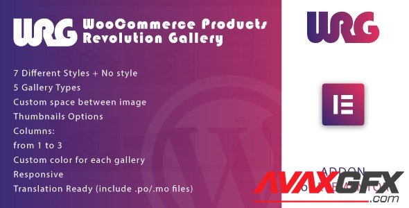 CodeCanyon - Woocommerce Products Revolution Gallery for Elementor WordPress Plugin v1.0 - 34038725
