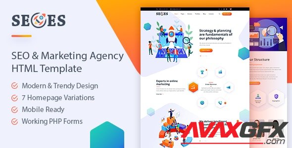 ThemeForest - Seoes v1.0 - Marketing Agency HTML Template - 33857636