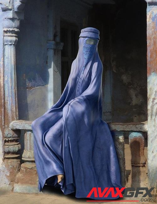 dForce Afghan Burqa for Genesis 8 Female(s)