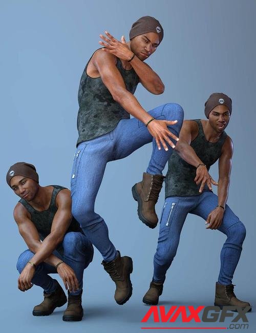 CDI Poses and Expressions for Silas 8 and Genesis 8 Male