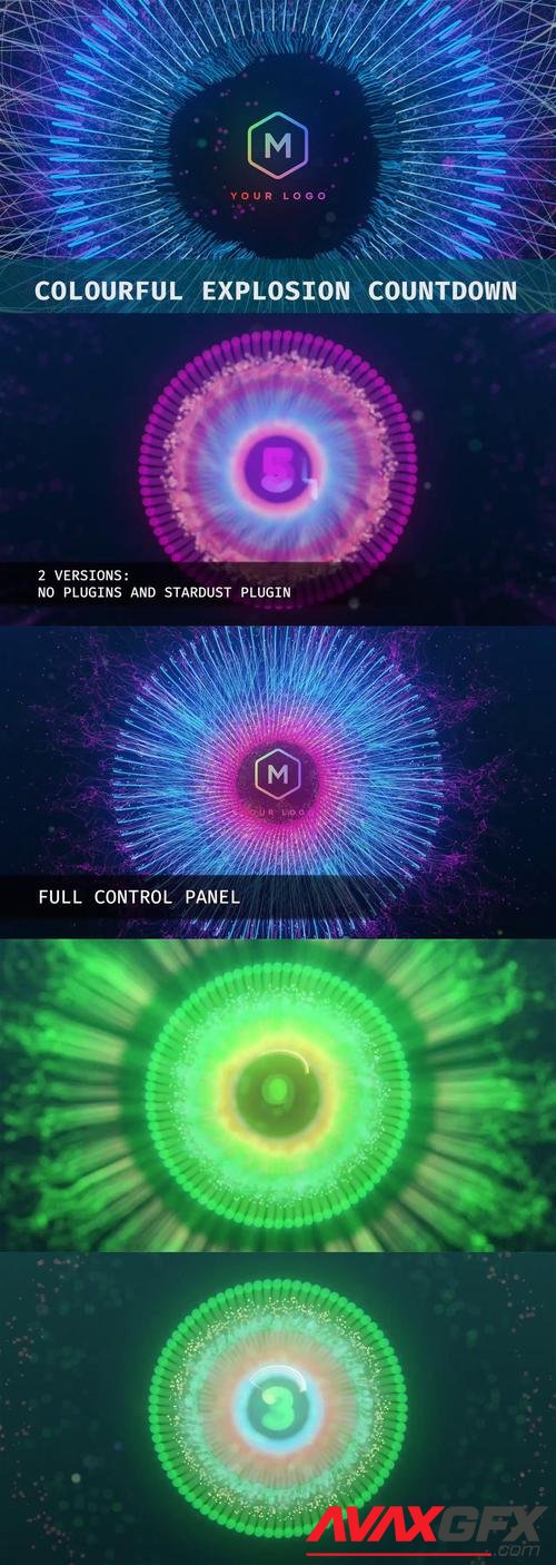 MotionArray – Colorful Explosion Countdown 979827