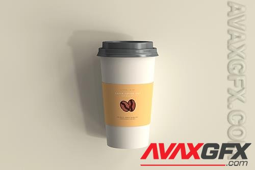 Large size paper coffee cup mockup