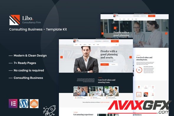 ThemeForest - Libo v1.0.0 - Consulting Business Elementor Template Kit - 34040725