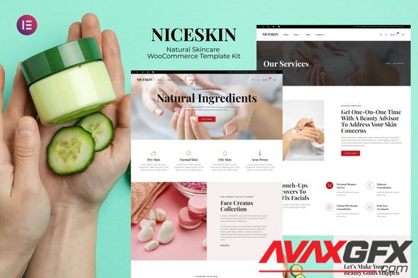 ThemeForest - Niceskin v1.0.0 - Natural Skincare Elementor Template Kit - 34041020