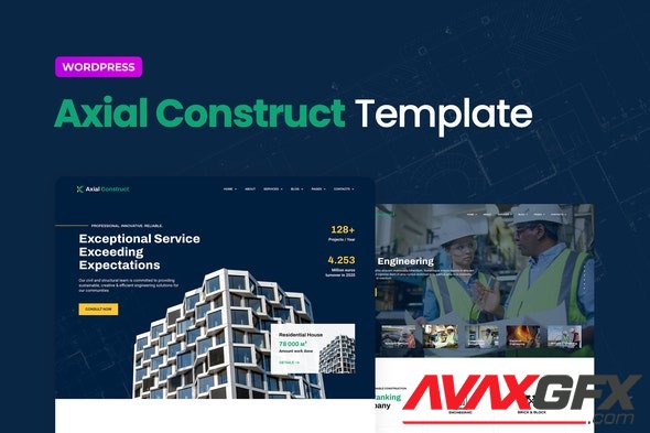 ThemeForest - Axial v1.0.0 - Construction Company Elementor Template Kit - 33989797