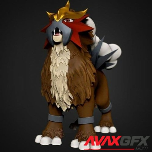 Legendary Pokemon Entei – 3D Printable STL