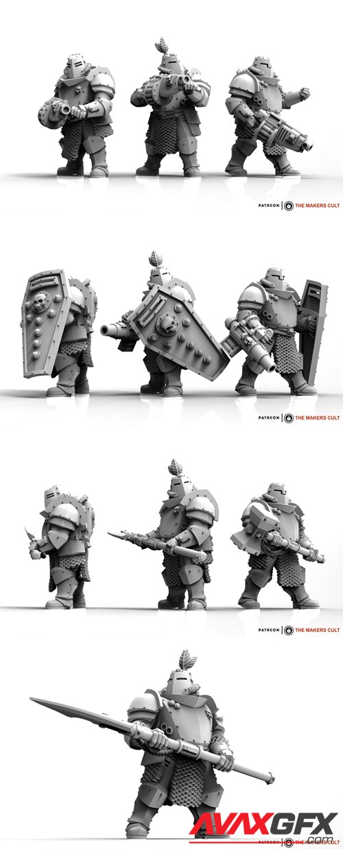 Feudal Guard Abhumans - By AiR – 3D Printable STL