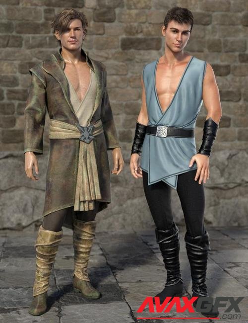 dForce Royal Fantasy Outfit for Genesis 8 Male(s)