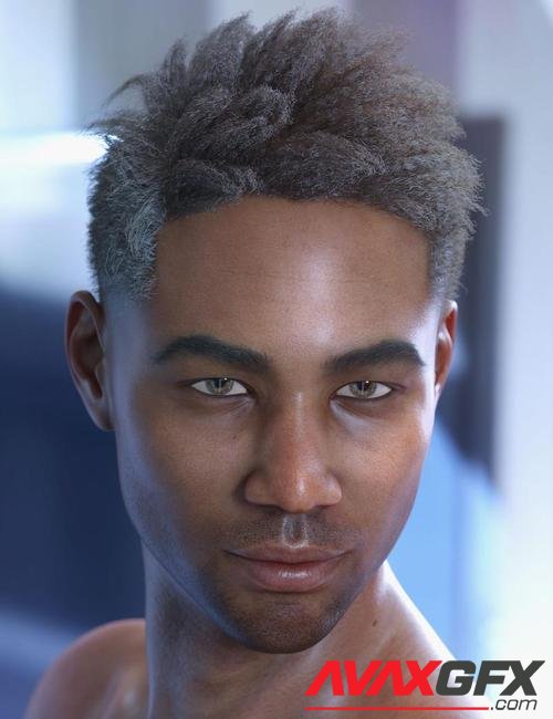 dForce Saul Hair for Genesis 8