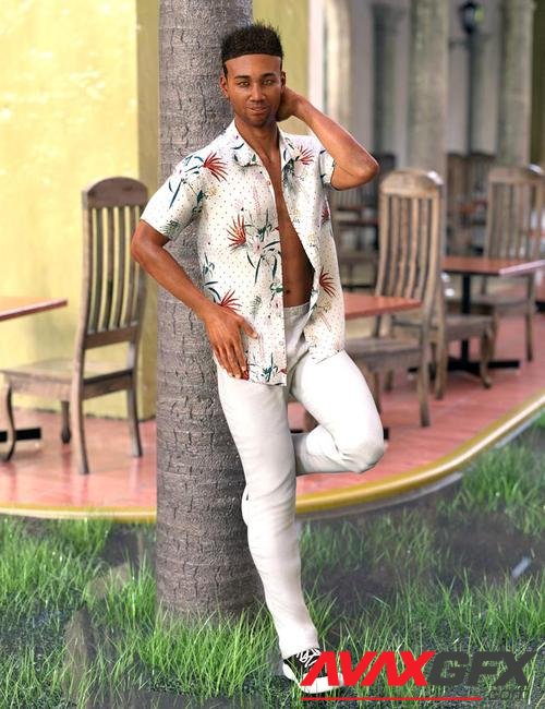 dForce Party Oahu Outfit for Genesis 8 Male(s)