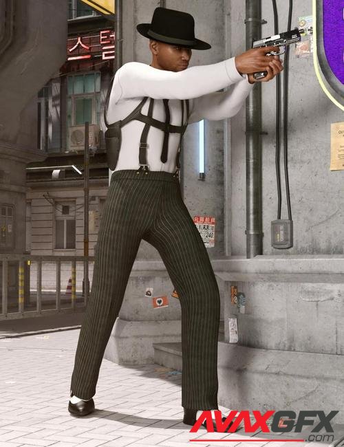 dForce Sleuth Detective Outfit for Genesis 8 Male(s)