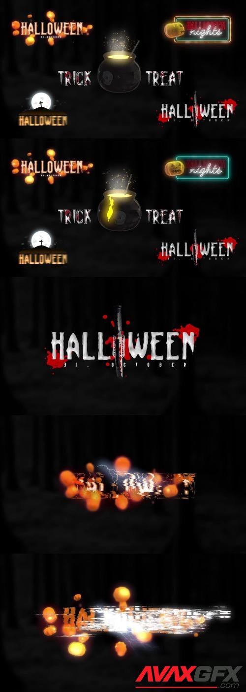 MotionArray – Halloween Spooky Titles V2 1037952