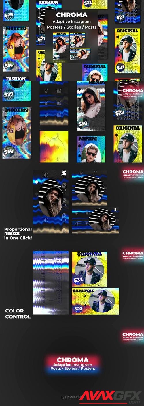 MotionArray – Chroma Instagram Posters/stories/posts 1002492